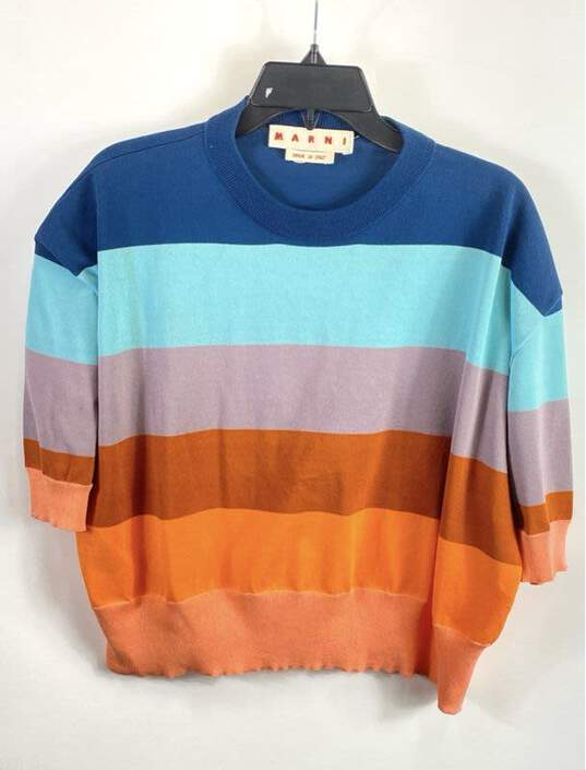 Marni Men Multicolor Colorblock Pattern Shirt Sz 40 image number 1