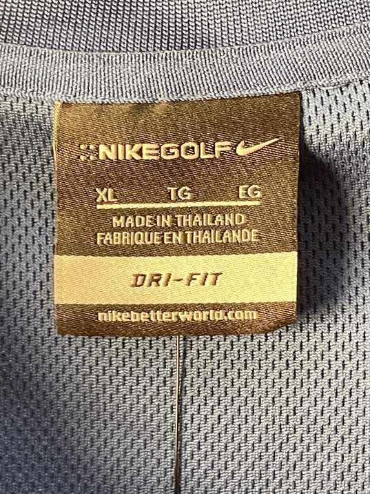 Nike Mens Blue Golf Shirt Size XL image number 3
