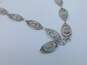 Vintage Sterling Silver Filigree Link Necklace 17.0g image number 4