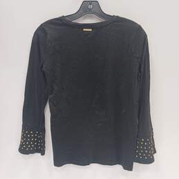 Women's Black  Michael Kors Long Sleeve Shirt Size M alternative image