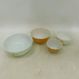Vintage Pyrex Butterfly Gold Nesting Mixing Bowls Set of 4