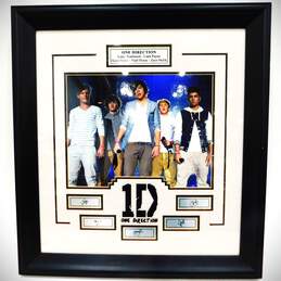 1D One Direction Facsimile Signed Framed Matted Print Pop Music Boy Band