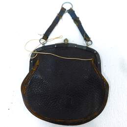Vintage Leather Clutch Bags Handbags Purses alternative image