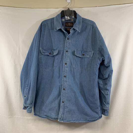 Men's Medium Wash Levi's Fleece-Lined Denim Jacket, Sz. L image number 1