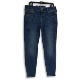 NWT Torrid Womens Blue Denim Dark Wash Super Soft Button Fly Jegging Jeans 16S