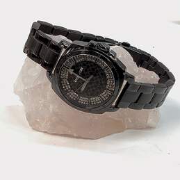 Designer Coach Boyfriend Black Stainless Steel Round Dial Analog Wristwatch
