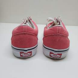 VANS Old Skool Pink Suede White Skater Shoes M6/7.5W alternative image