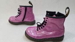 Dr. Martens 1460 Glitter J Boots Dark Pink Youth Size 10 alternative image