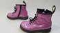 Dr. Martens 1460 Glitter J Boots Dark Pink Youth Size 10 image number 2