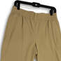 Womens Tan Elastic Waist Pockets Pull-On Activewear Jogger Pants Size Small image number 3