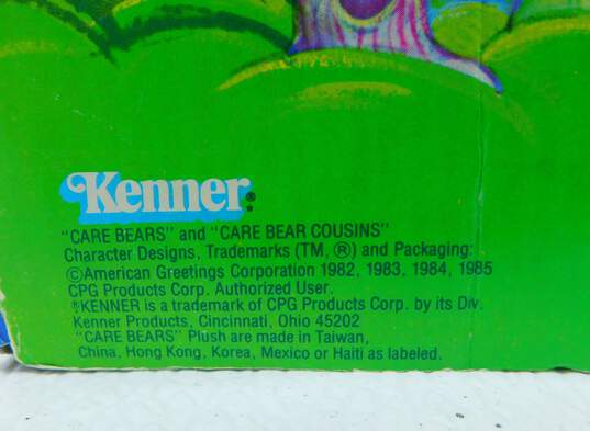VTG 1985 Kenner Care Bears Cousin Lotsa Heart Elephant Plush Toy Sealed IOB image number 4