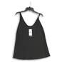 NWT Lafayette 148 Womens Black Scoop Neck Spaghetti Strap Pullover Tank Top Sz M image number 1