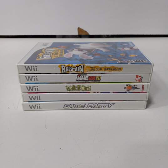 Lot of Five Assorted Wii Games image number 3