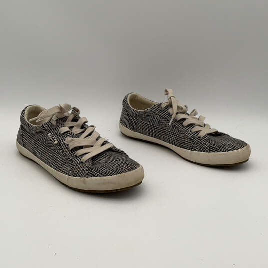Womens Star STA-12844 Gray Round Toe Low Top Lace-Up Sneaker Shoes Size 9.5 image number 3