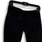 Womens Black Denim Dark Wash Pockets Stretch Skinny Leg Jeans Size SP image number 4