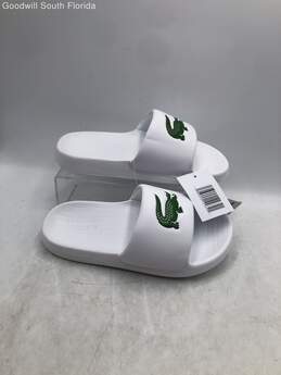 Lacoste White Sandal Slides Size 6 With Tag alternative image