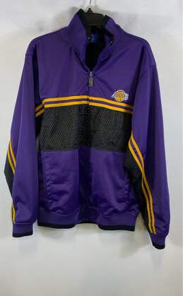 UNK Blue Label Mens Purple Los Angeles Lakers Basketball NBA Jacket Size L