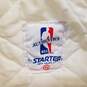 Vintage YOUTH Starter Jacket L.A. Lakers White Satin Sz. XL image number 3