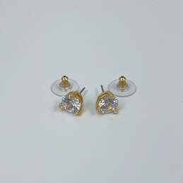 Designer Kate Spade New York Gold-Tone Clear Crystal Stone Stud Earrings alternative image