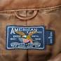 American Living WM's 100% Genuine Leather Brown Bomber Jacket Size L image number 3