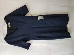 Eliza J Navy Blue Size 10 V-Neck Short Sleeve Dress