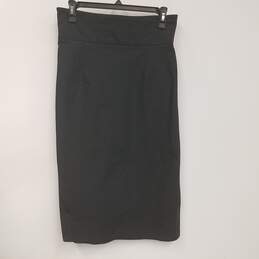 Ritsuko Shirahama Womens Black Flat Front Straight & Pencil Skirt Size 2 alternative image