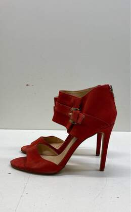 Vince Camuto Women's Leather Hensley Red Pump Size 7