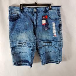 Phat Farm Men Blue Jean Shorts Sz 38 NWT