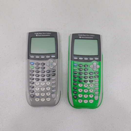 Buy the Texas Instruments Plus Silver Graphing Calculators | GoodwillFinds