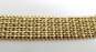 Exquisite Vintage 14K Yellow Gold Mesh Chevron Collar Necklace 41.0g image number 4