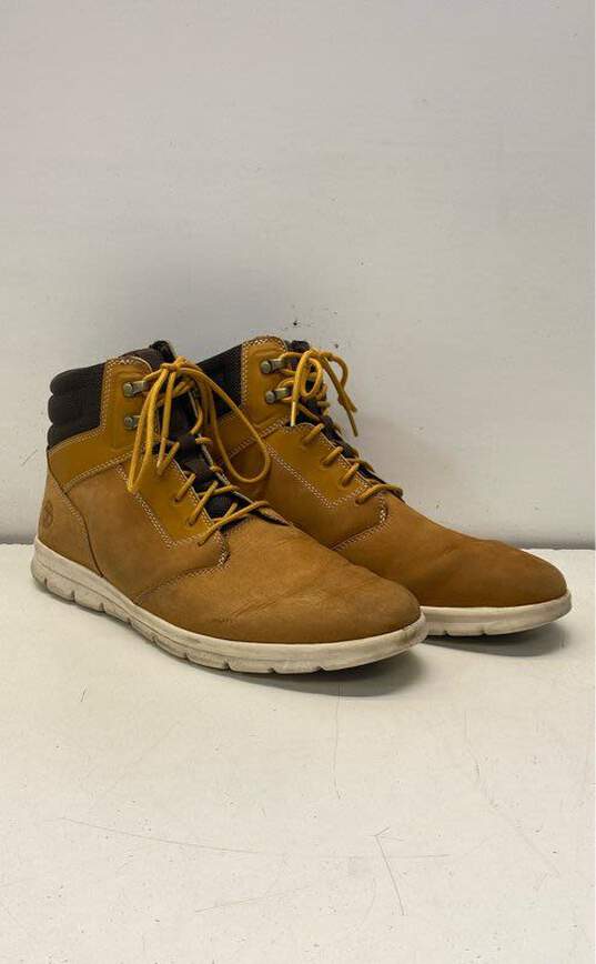 Timberland Graydon Sneaker Boot Men's Size 10.5 Wheat Nubuck - 0A10EA image number 3