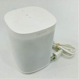Sonos One Model A100 (1st Gen.) White Smart Speaker w/ Attached Power Cable