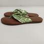 Women's Green, White & Brown Sandals Size Unknown image number 3
