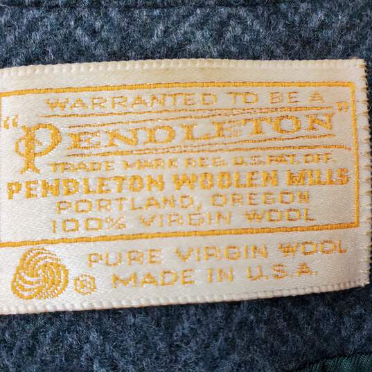 Vintage Pendleton Gray Wool Blazer & Skirt Suit Set Women's MD image number 3