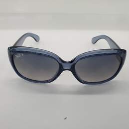 Ray-Ban Jackie Ohh Polished Transparent Blue Polarized Sunglasses RB4101 alternative image
