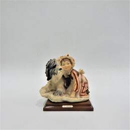 Giuseppe Armani Girl with Sheep Dog Figurine Sculpture