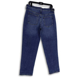 NWT Womens Blue Denim Medium Wash Stretch Relaxed Fit Boyfriend Jeans Sz 27 alternative image