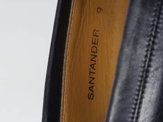 Men's Mezlan Santander Umbranil Leather Kiltie Tassle Loafers, Black, Spain, Size 9 image number 7