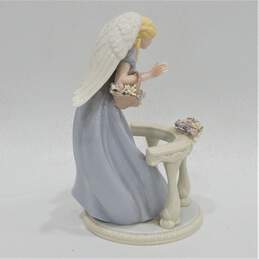 2005 Members Mark Porcelain Angel W/ Flowers Figurine alternative image