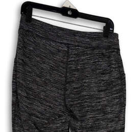 Womens Gray Flat Front Elastic Waist Slash Pocket Jogger Pants Size Medium