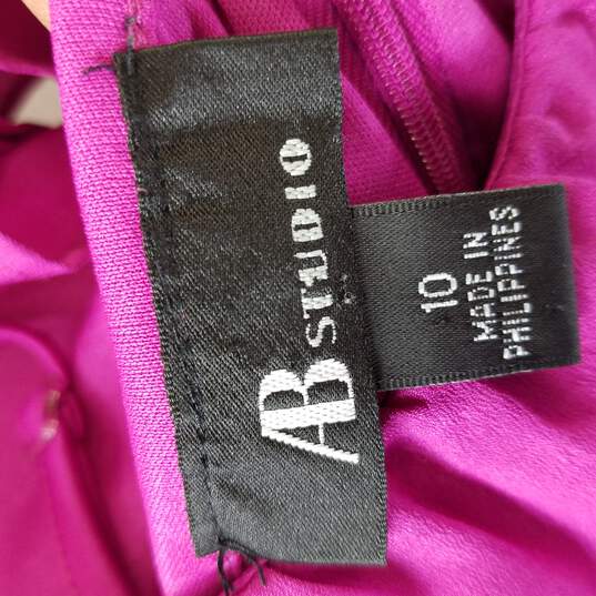 AB Studio Midi Purple Dress 10 image number 3