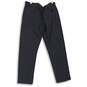 Mens Gray Flat Front Slash Pockets Straight Leg Dress Pants Size 38x32 image number 2