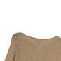 Womens Brown Knitted Round Neck Long Sleeve Pullover Sweater Size Medium image number 4