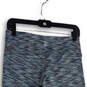 Womens Blue Heathered Elastic Waist Pull-On Cropped Leggings Size Medium image number 1