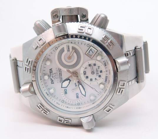 Invicta Subaqua Noma IV 0535 Mother Of Pearl Dial Stainless Steel Watch 149.6g image number 3
