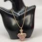 Designer Betsey Johnson Gold-Tone Juliet Poison Vial Chain Pendant Necklace image number 1