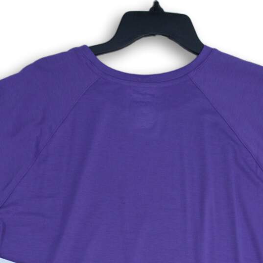 NWT Tek Gear Womens Purple Short Sleeve Workout Gear Pullover T-Shirt Size 1X image number 4