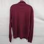 Burberry Brit Men's Magenta 1/4 Zip Cotton Pullover Sweater Size M - AUTHENTICATED image number 3
