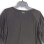 NWT Womens Black Long Sleeve Round Neck Shift Dress Size X-Large image number 4