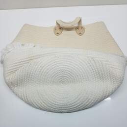 La Jolie Muse Cotton Rope Creamy White Storage Basket alternative image